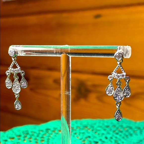 925 Silver Dangling Earrings - Picture 3 of 8